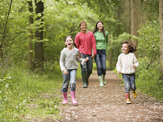 family walks