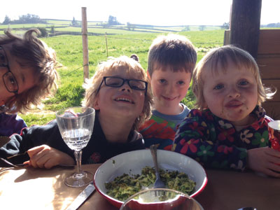 Devon Glamping Dinner